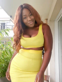 ENSEMBLE JAUNE "JOHANNA"