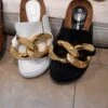 MULES ORNEMENTS "LEWIS" AVEC GROSSES CHAINES -Galateia Fashion 20210605 145624