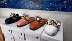 MULES ORNEMENTS "LEWIS" AVEC GROSSES CHAINES -Galateia Fashion 20210608 191029