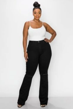 JEANS NOIR "CHERYNE" GRANDE TAILLE