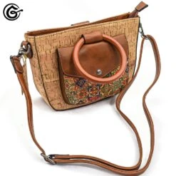 SAC A MAIN "CABA" En Liège 100% Vegan -Galateia Fashion CABA02