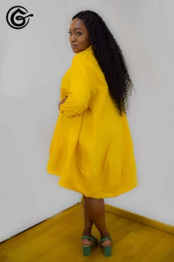 ROBE OVERSIZE "CAMILLE" -Galateia Fashion CAMILLEJAUNE04