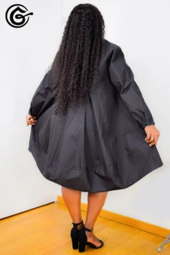 ROBE OVERSIZE "CAMILLE" -Galateia Fashion CAMILLENOIRE04