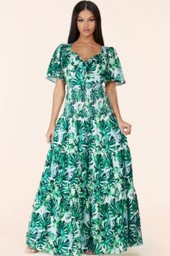 ROBE TROPICALE "BRIONNE"
