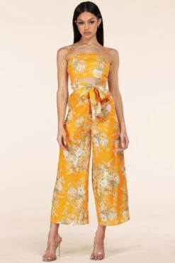 ENSEMBLE FLORAL JAUNE "PIPER"