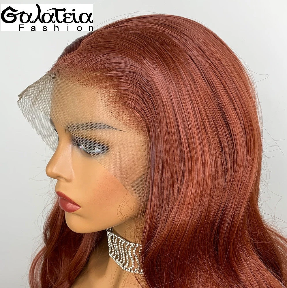 PERRUQUE SYNTHÉTIQUE FIBRE FUTURA CUIVRE ROUGE AVANT DENTELLE 13X6 5 PERRUQUE SYNTHÉTIQUE FIBRE FUTURA CUIVRE ROUGE AVANT DENTELLE 13X6 – Image 3