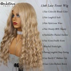 PERRUQUE SYNTHÉTIQUE FIBRE FUTURA VAGUE LÂCHÉE PRE PLUMÉE AVANT DENTELLE 13X6 -Galateia Fashion H29c208ea32c64355a84154750eebb60fA