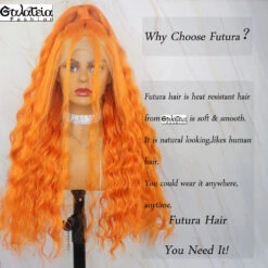 PERRUQUE SYNTHÉTIQUE FIBRE FUTURA KINKY CURLY AVANT DENTELLE SUISSE 13x6