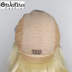 PERRUQUE BODY WAVE SYNTHÉTIQUE FIBRE FUTURA BLONDE 613 AVANT DENTELLE SUISSE 13X6 -Galateia Fashion H90ff1050674b48539500d0b6e5345ffbY