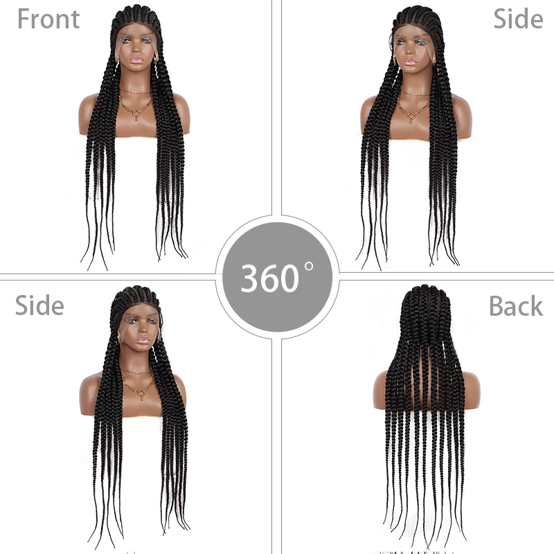 PERRUQUE "AYANA" AVEC TRESSES 360 SYNTHÉTIQUE 13 PERRUQUE "AYANA" AVEC TRESSES 360 SYNTHÉTIQUE – Image 11