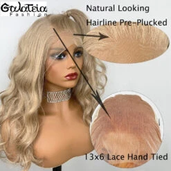 PERRUQUE SYNTHÉTIQUE FIBRE FUTURA BODY WEAVE HONEY BLONDE AVANT DENTELLE SUISSE -Galateia Fashion Hc743a9be579440a6a26c5af12e0a5eean
