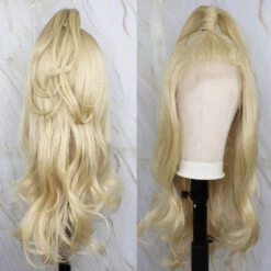 PERRUQUE SYNTHÉTIQUE FIBRE FUTURA BODY WEAVE BLONDE AVANT DENTELLE SUISSE 13x6 -Galateia Fashion Hcc452d09790f43bfbb9c12f5fb9d0f6fq