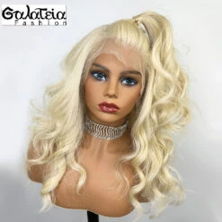 PERRUQUE SYNTHÉTIQUE FIBRE FUTURA BODY WEAVE BLONDE 613 AVANT DENTELLE SUISSE -Galateia Fashion He7d2c753420c4d279362da0e9f360828P