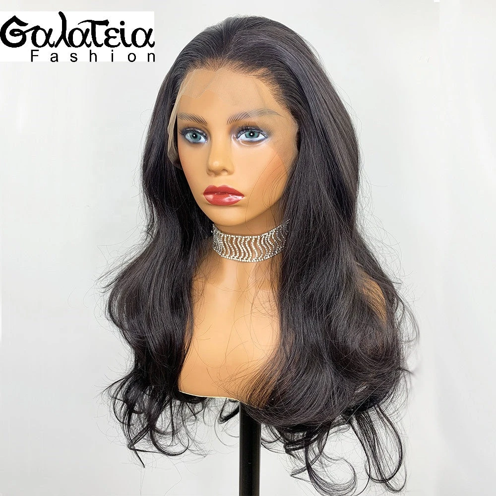 PERRUQUE NOIRE SYNTHÉTIQUE FIBRE FUTURA BODY WEAVE AVANT DENTELLE 13X6 5 PERRUQUE NOIRE SYNTHÉTIQUE FIBRE FUTURA BODY WEAVE AVANT DENTELLE 13X6 – Image 4