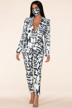 ENSEMBLE BLAZER IMPRIME " AISHA"