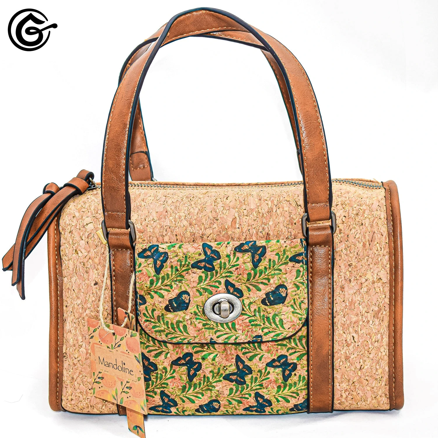 SAC A MAIN "PICNIC" En Liège 100% Végan 3 SAC A MAIN "PICNIC" En Liège 100% Végan