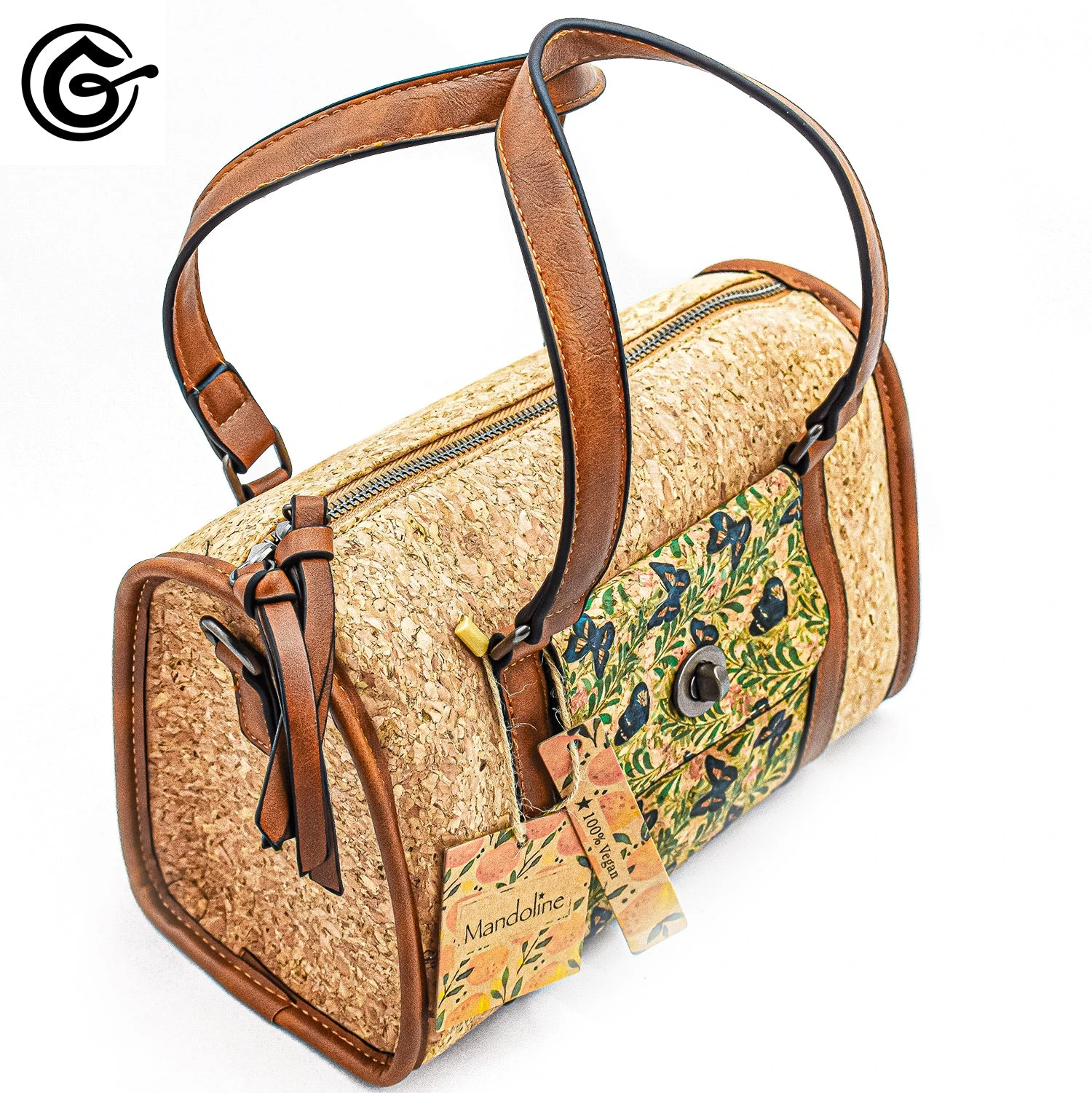 SAC A MAIN "PICNIC" En Liège 100% Végan 5 SAC A MAIN "PICNIC" En Liège 100% Végan – Image 3