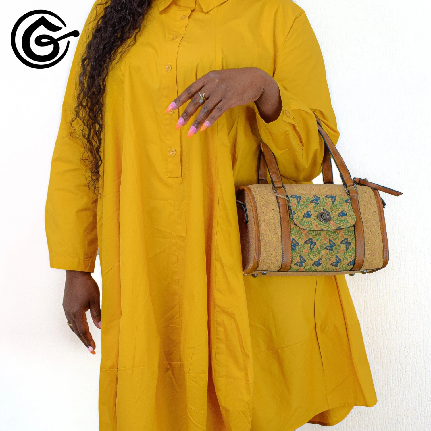 SAC A MAIN "PICNIC" En Liège 100% Végan 4 SAC A MAIN "PICNIC" En Liège 100% Végan – Image 2