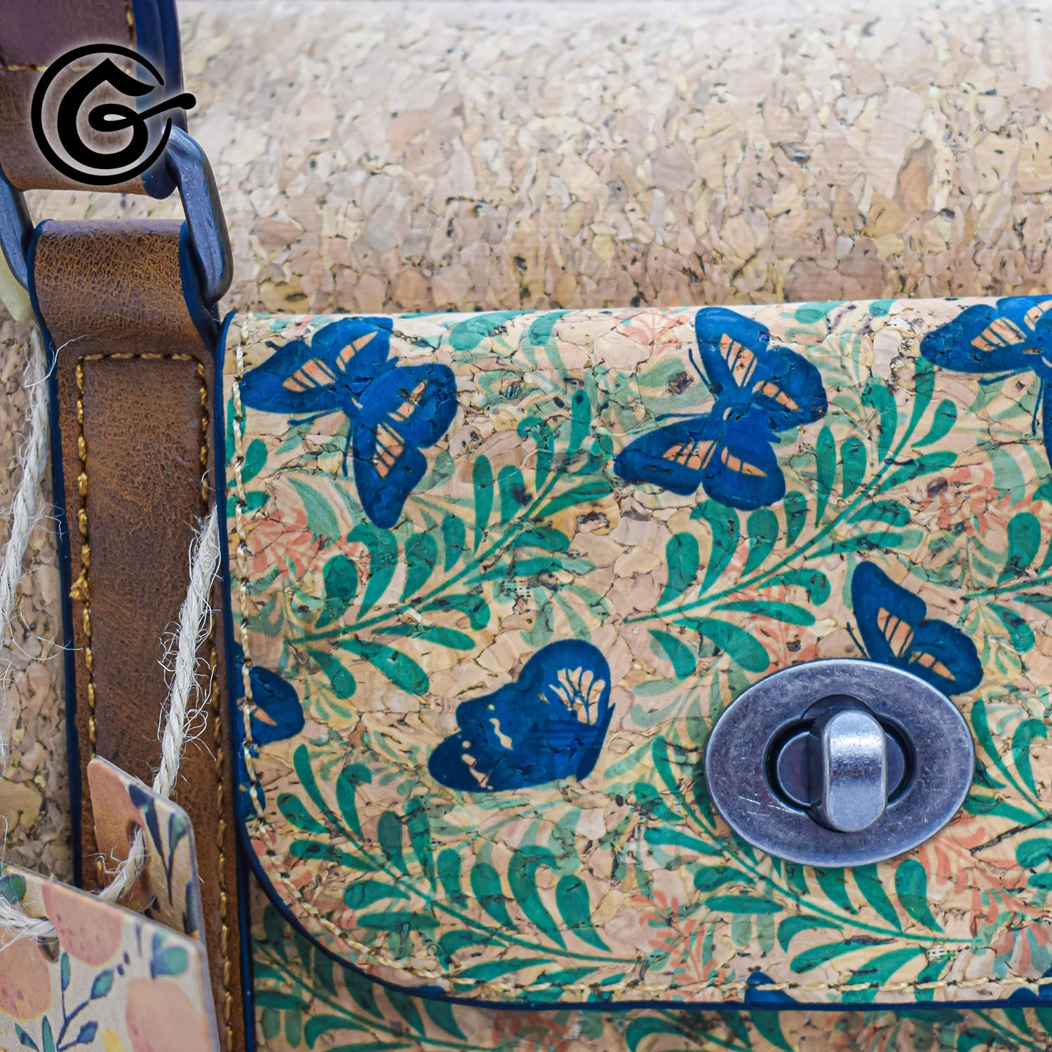 SAC A MAIN "PICNIC" En Liège 100% Végan 8 SAC A MAIN "PICNIC" En Liège 100% Végan – Image 6