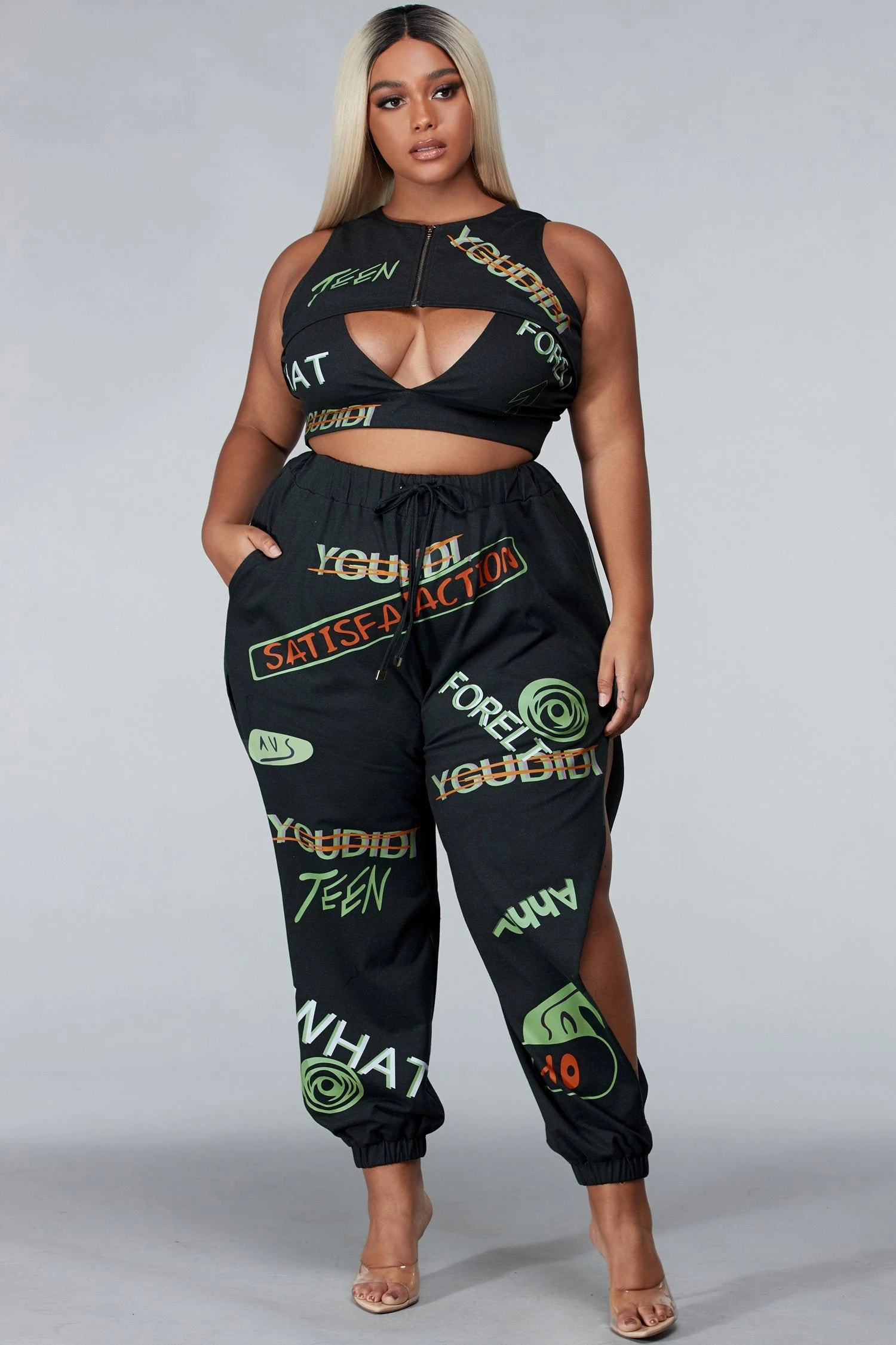 ENSEMBLE 3 PIÈCES "TAMARA" GRANDE TAILLE 4 ENSEMBLE 3 PIÈCES "TAMARA" GRANDE TAILLE – Image 2