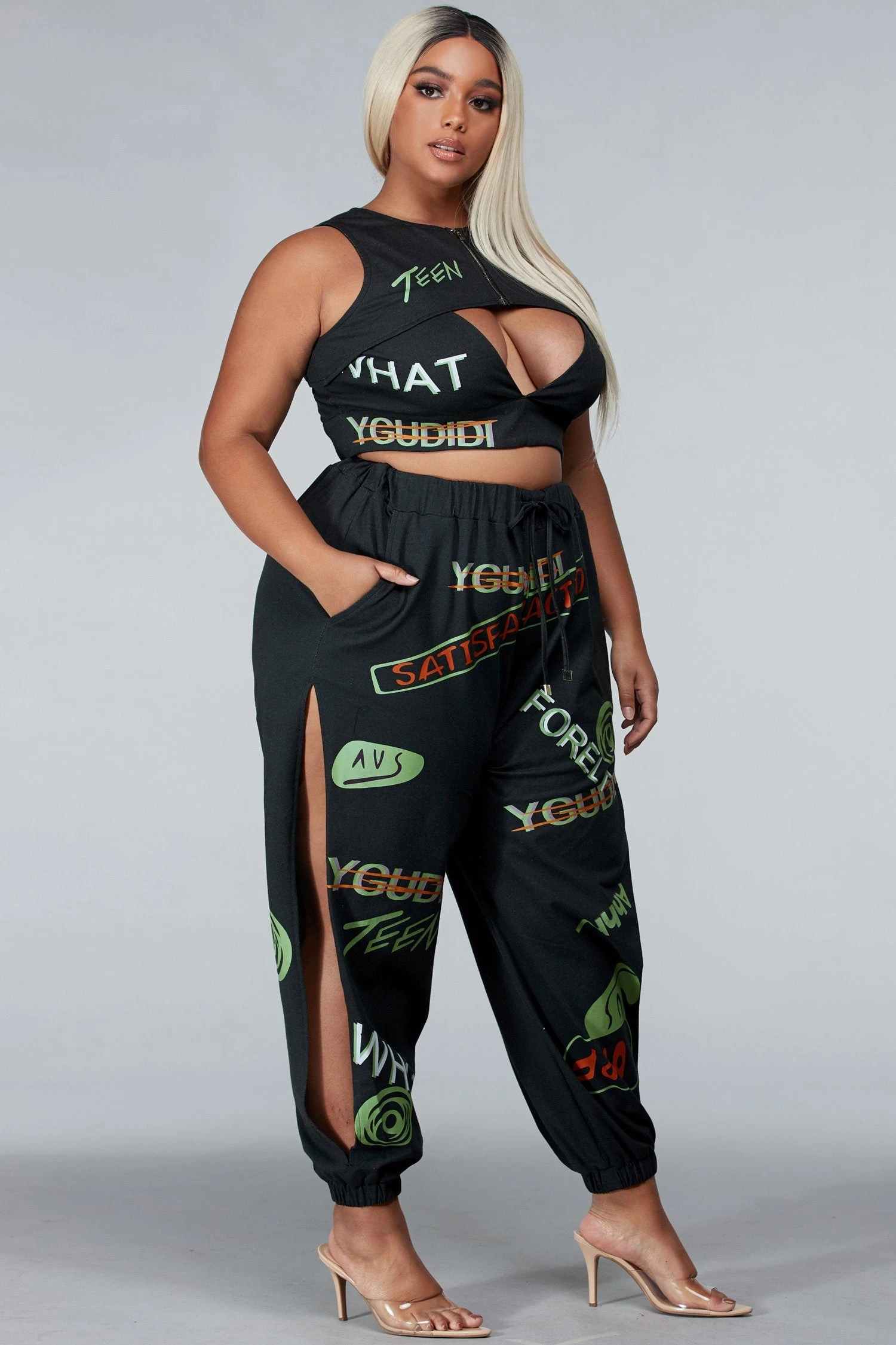 ENSEMBLE 3 PIÈCES "TAMARA" GRANDE TAILLE 7 ENSEMBLE 3 PIÈCES "TAMARA" GRANDE TAILLE – Image 5