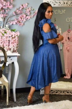 ROBE DENIM CALIA -Galateia Fashion ROBE CALIA 6