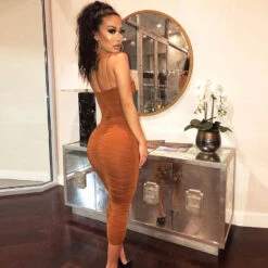 Longue Robe Bérénice Plissée -Galateia Fashion Robe berenice 2