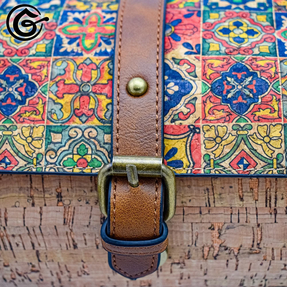 SAC A MAIN "CYLINDRE" En Liège 100% Vegan 5 SAC A MAIN "CYLINDRE" En Liège 100% Vegan – Image 3