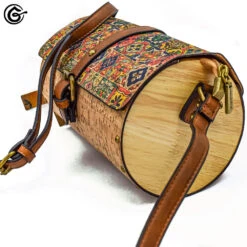 SAC A MAIN "CYLINDRE" En Liège 100% Vegan 13 SAC A MAIN "CYLINDRE" En Liège 100% Vegan -Galateia Fashion cylindre04