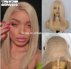 PERRUQUE COURTE LISSE SYNTHÉTIQUE FIBRE FUTURA HONEY BLONDE AVANT DENTELLE 13X6 13 PERRUQUE COURTE LISSE SYNTHÉTIQUE FIBRE FUTURA HONEY BLONDE AVANT DENTELLE 13X6 -Galateia Fashion peruqueblonde