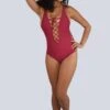 Maillot De Bain à Lacets Tina Rouge -Galateia Fashion tina rouge 2