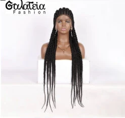 PERRUQUE "AYANA" AVEC TRESSES 360 SYNTHÉTIQUE 18 PERRUQUE "AYANA" AVEC TRESSES 360 SYNTHÉTIQUE -Galateia Fashion tresse1