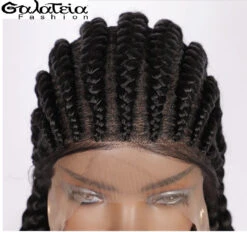 PERRUQUE "AYANA" AVEC TRESSES 360 SYNTHÉTIQUE 21 PERRUQUE "AYANA" AVEC TRESSES 360 SYNTHÉTIQUE -Galateia Fashion tresse4